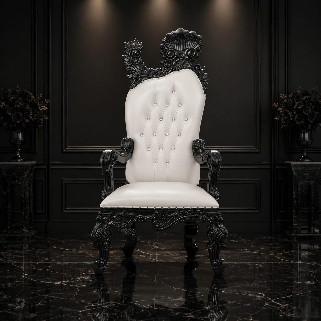 Leandra Royal Throne Chair