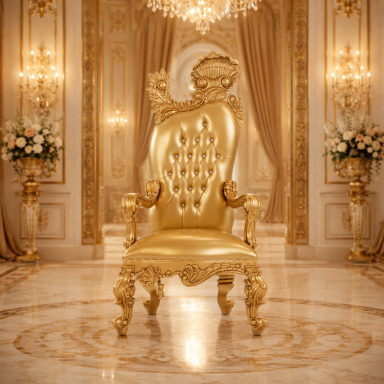 Leandra Royal Throne Chair