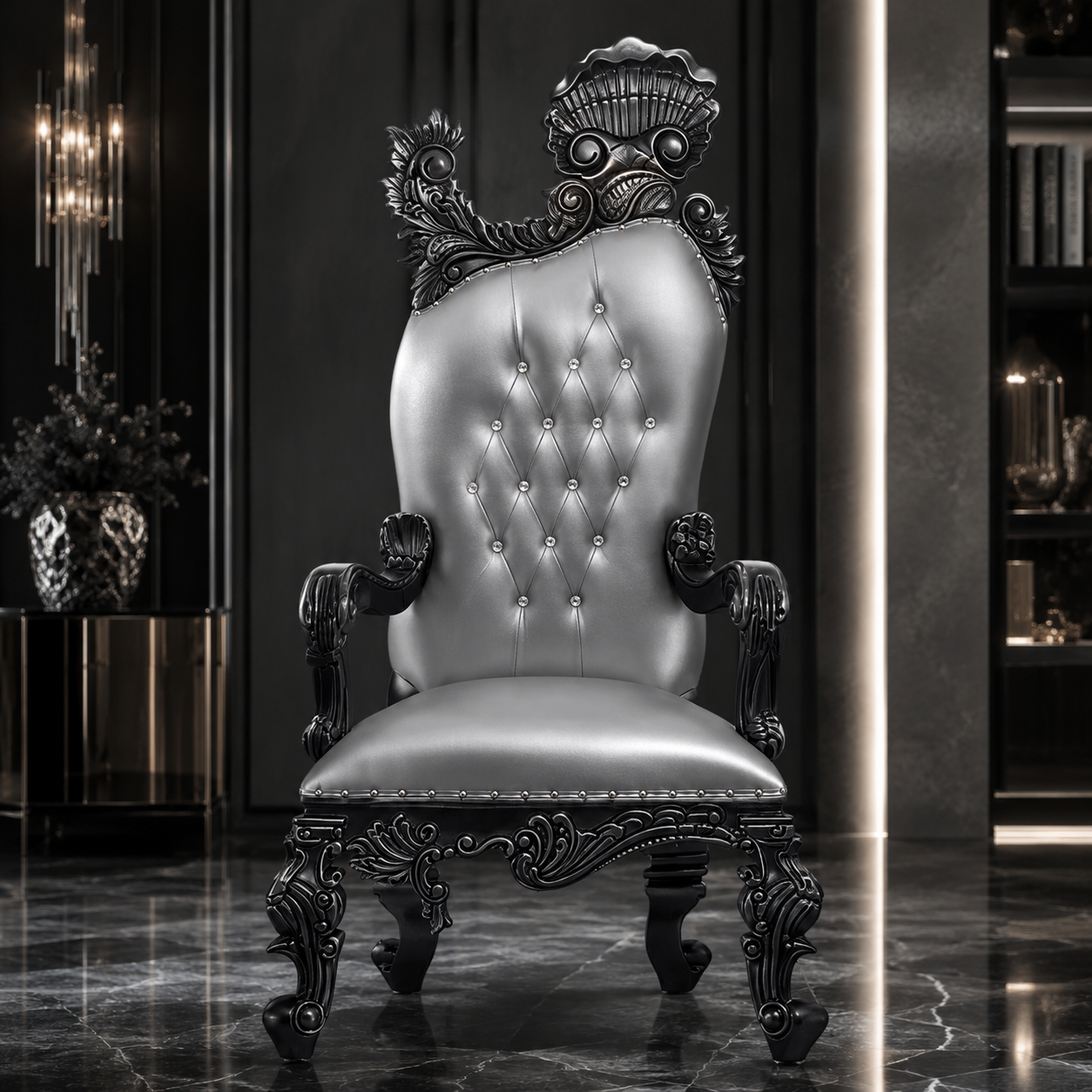 Leandra Royal Throne Chair