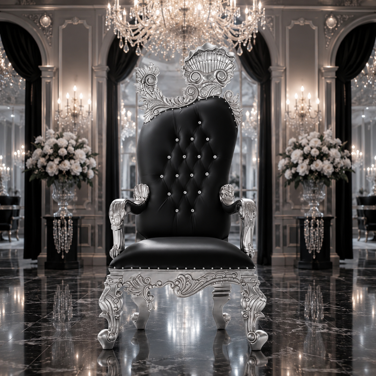 Leandra Royal Throne Chair