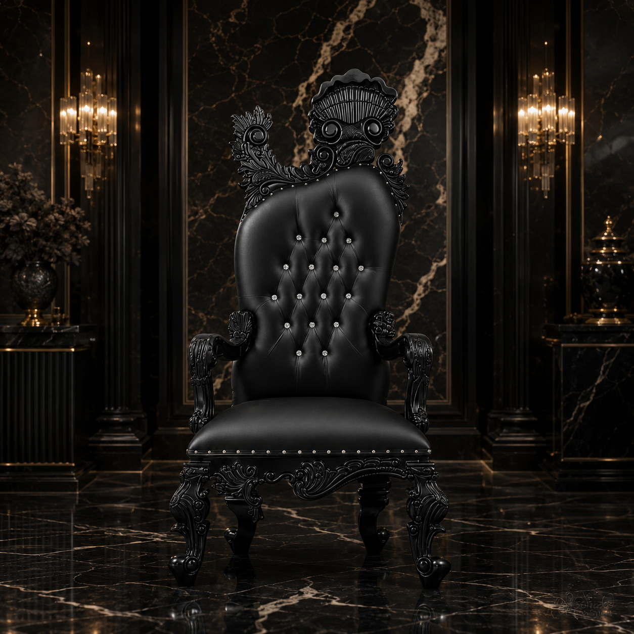 Leandra Royal Throne Chair