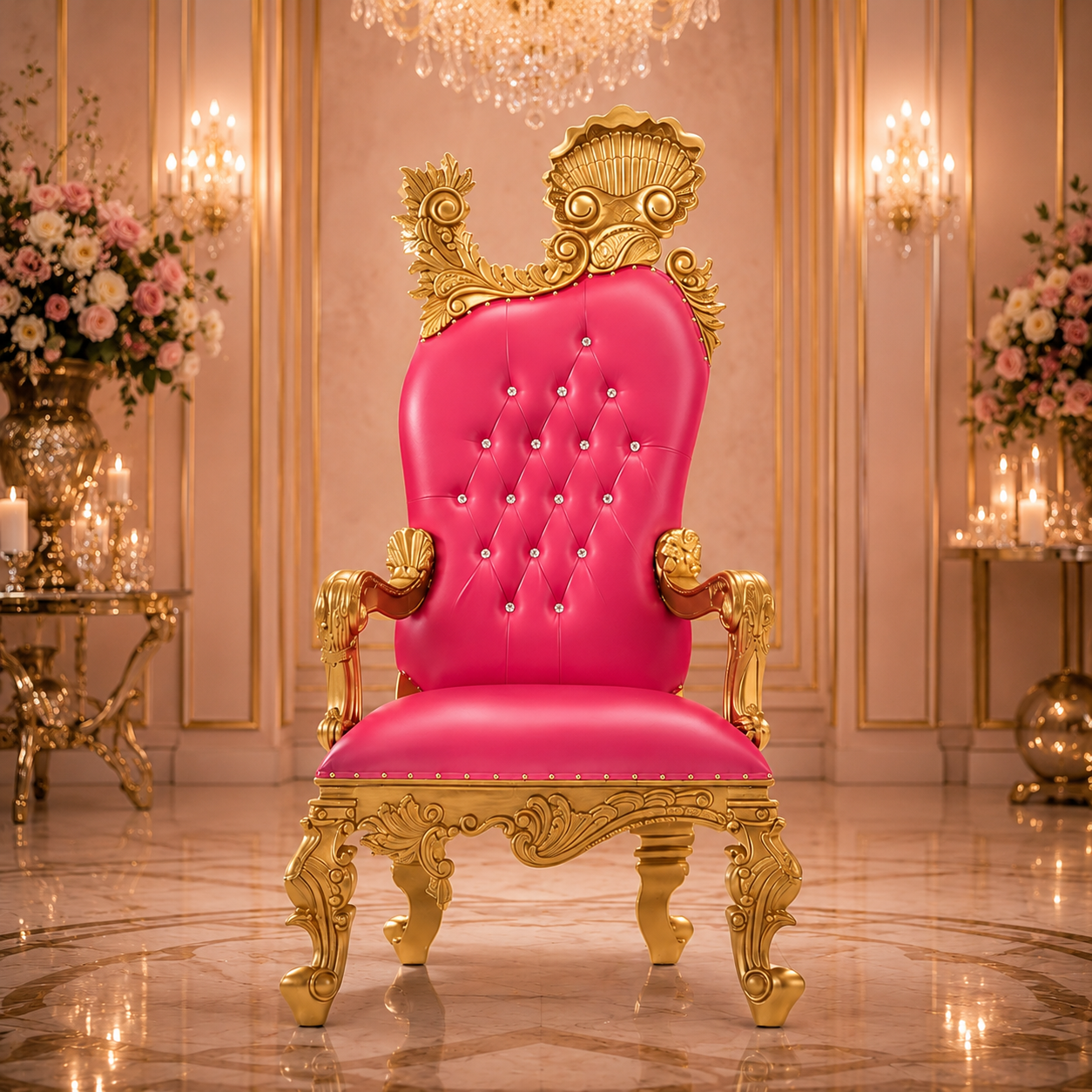 Leandra Royal Throne Chair