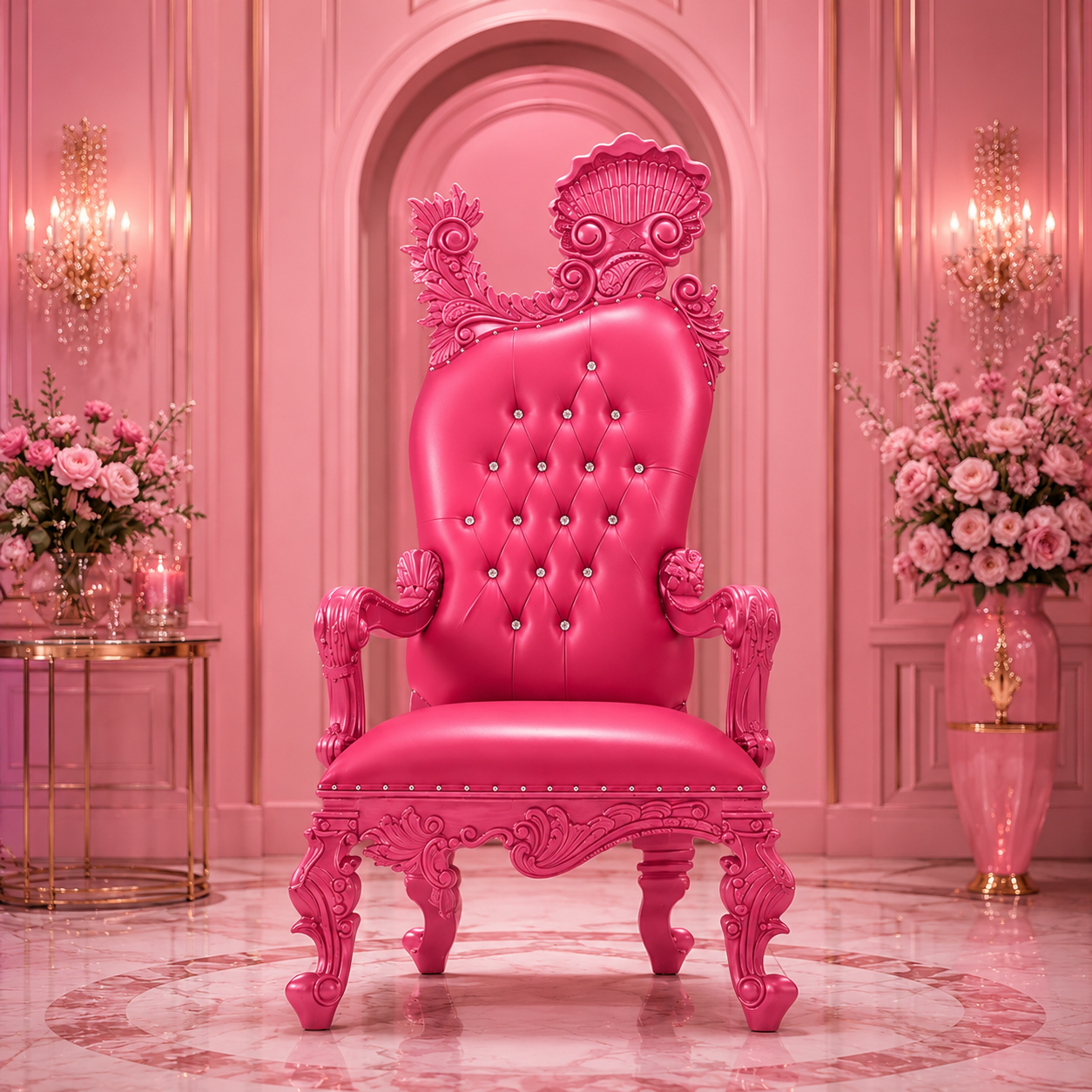 Leandra Royal Throne Chair