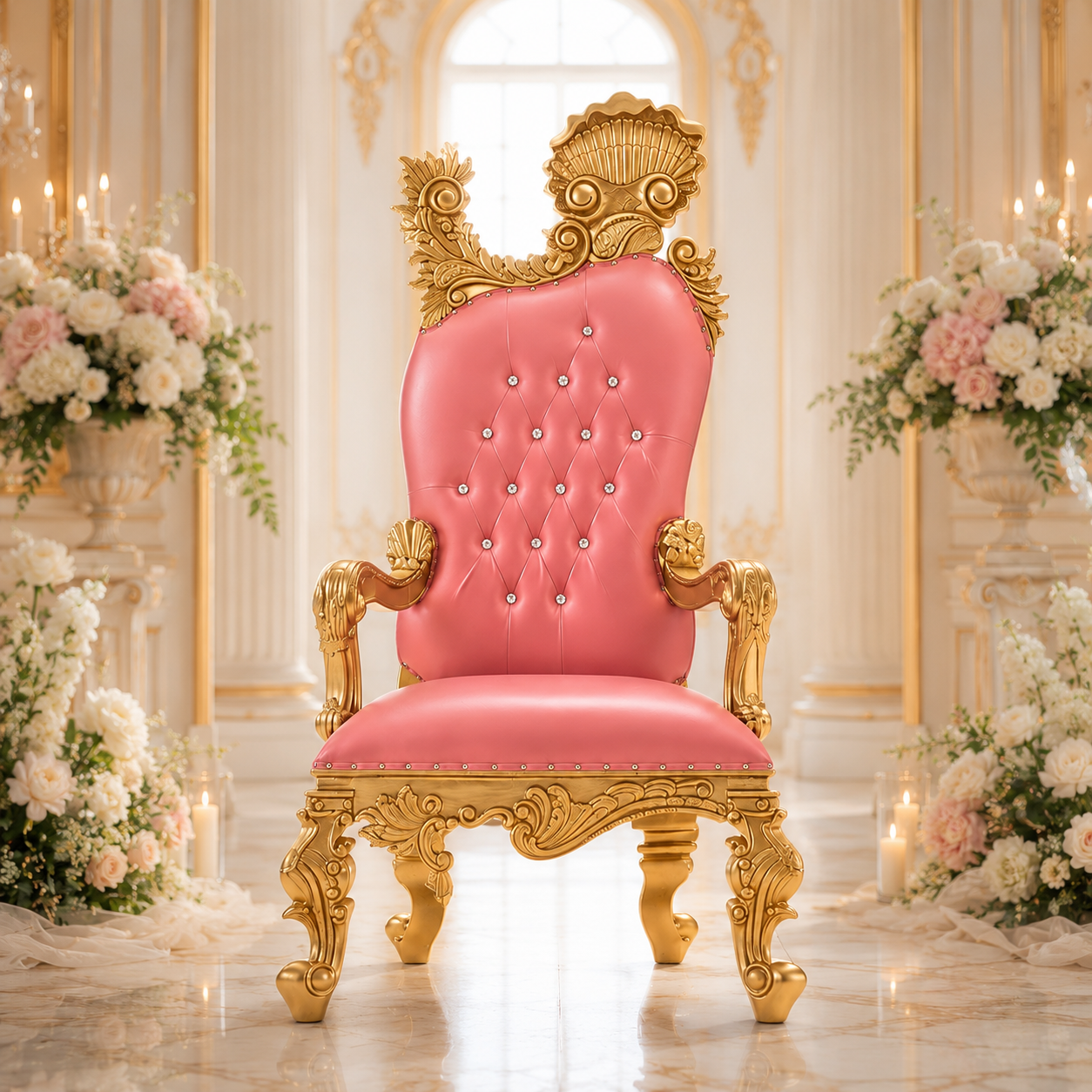 Leandra Royal Throne Chair