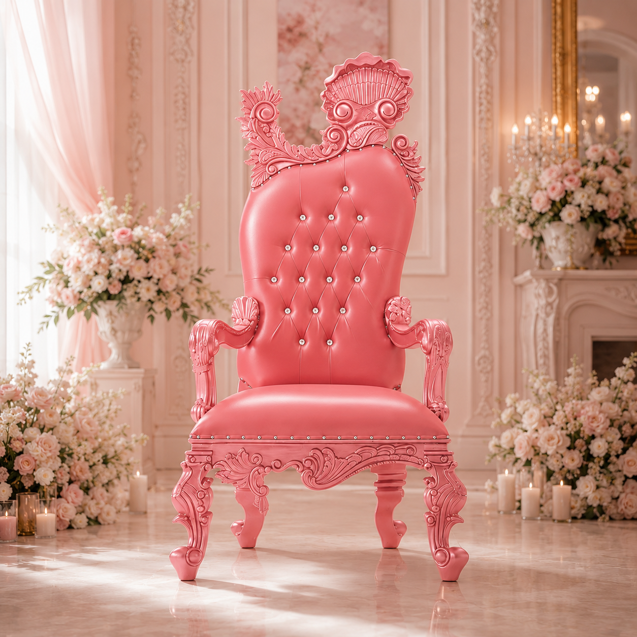 Leandra Royal Throne Chair