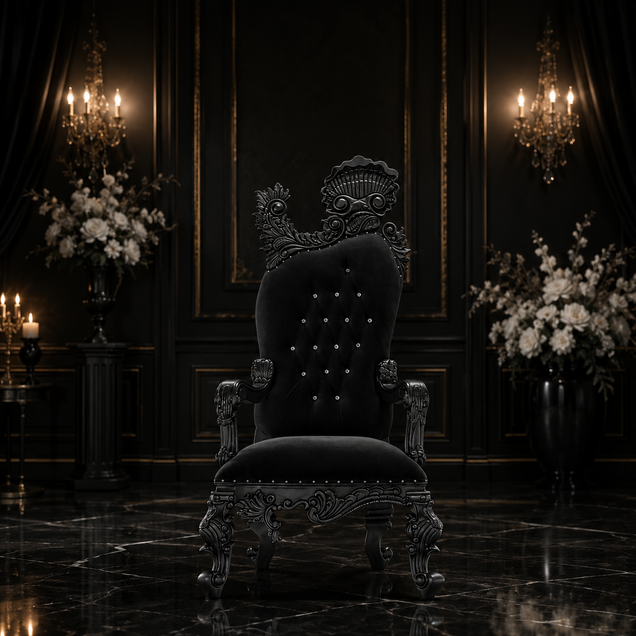 Leandra Royal Throne Chair