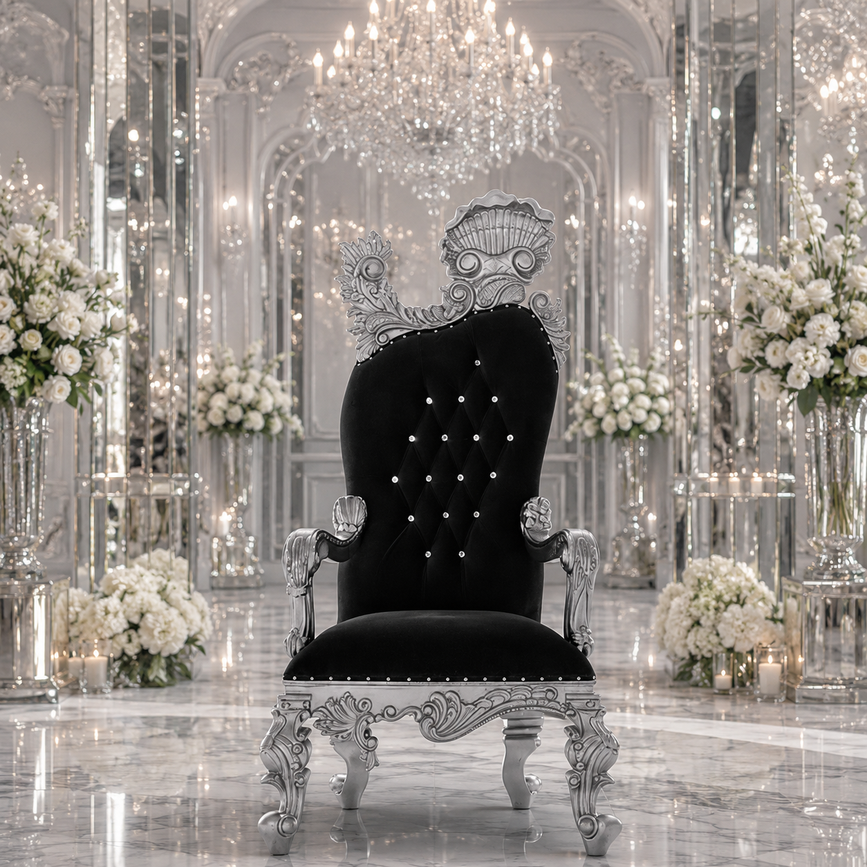 Leandra Royal Throne Chair
