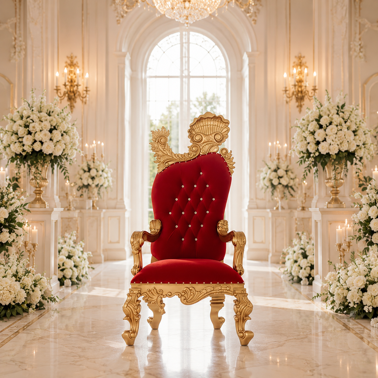 Leandra Royal Throne Chair