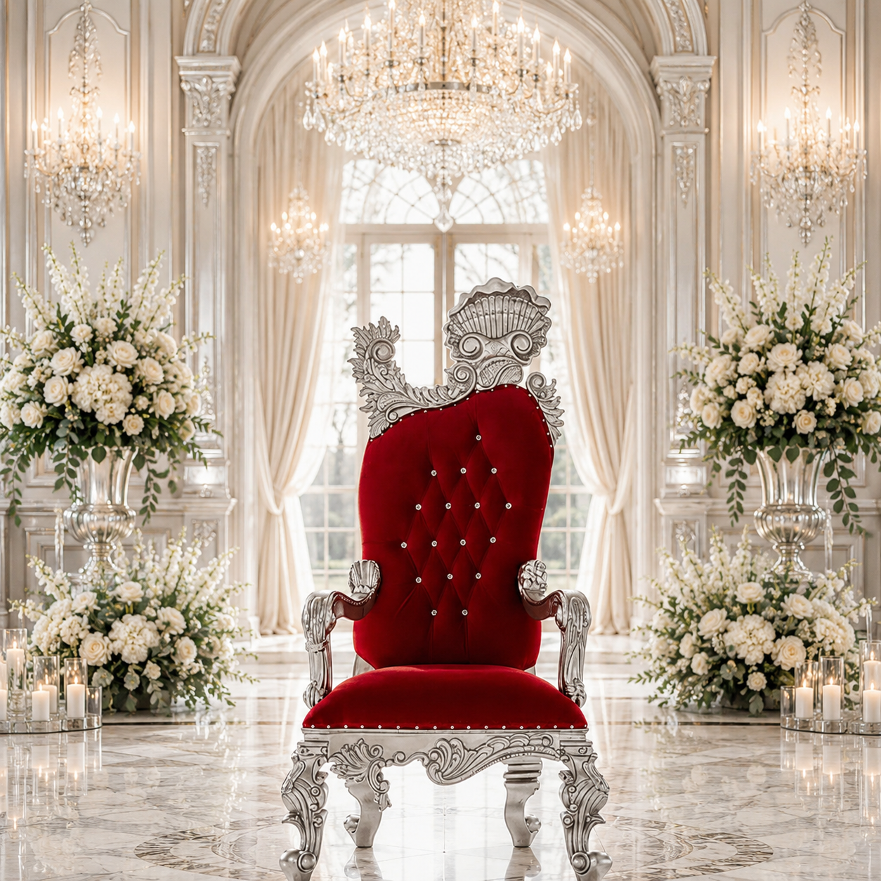 Leandra Royal Throne Chair