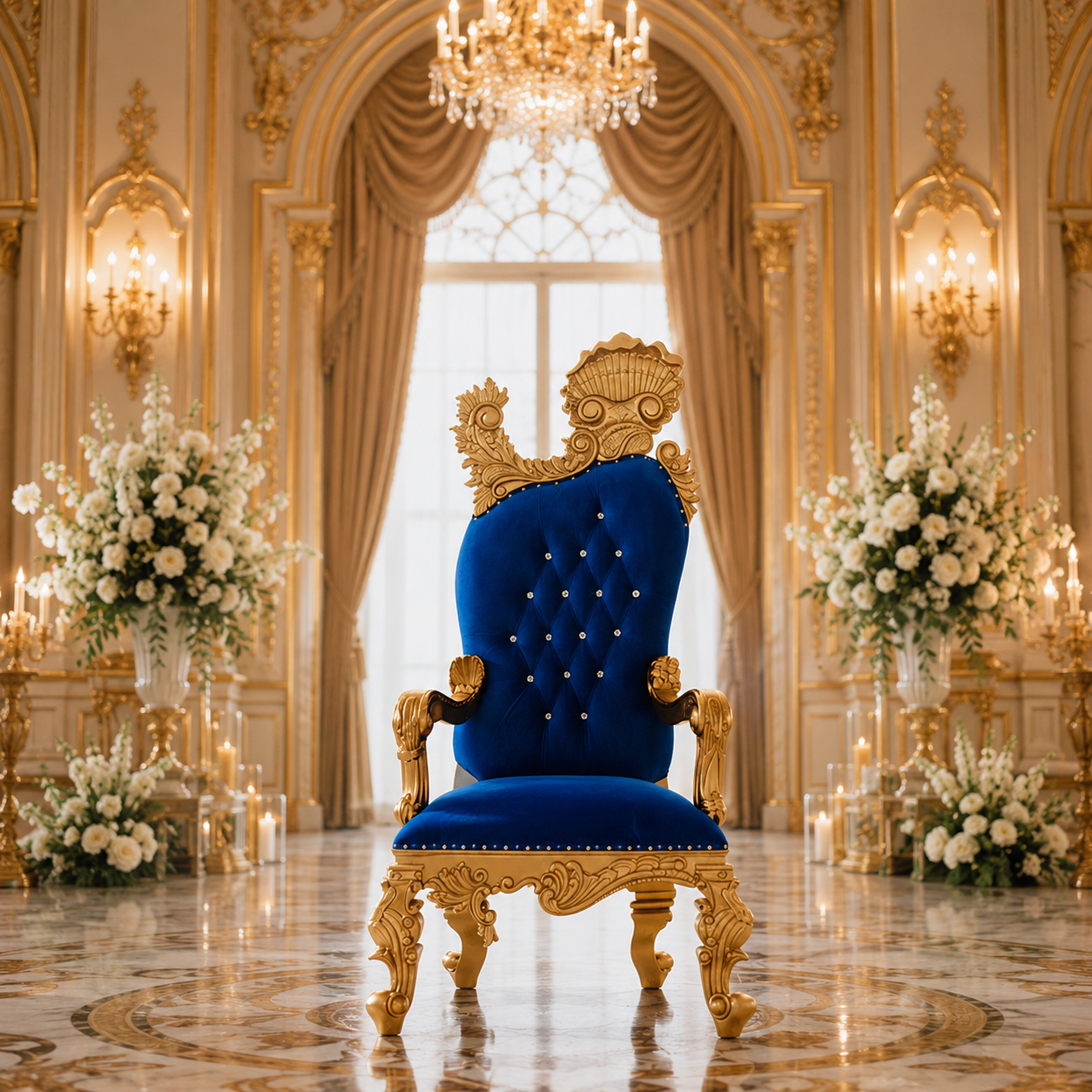 Leandra Royal Throne Chair