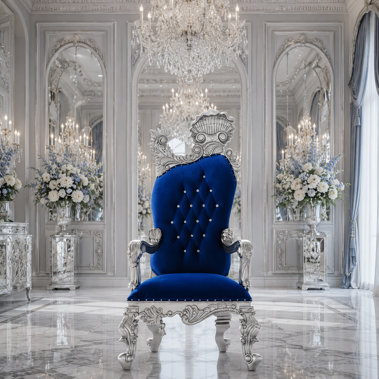 Leandra Royal Throne Chair