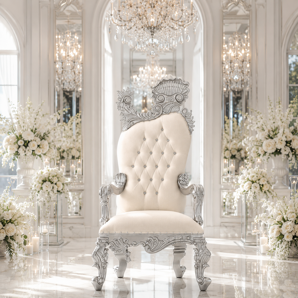 Leandra Royal Throne Chair