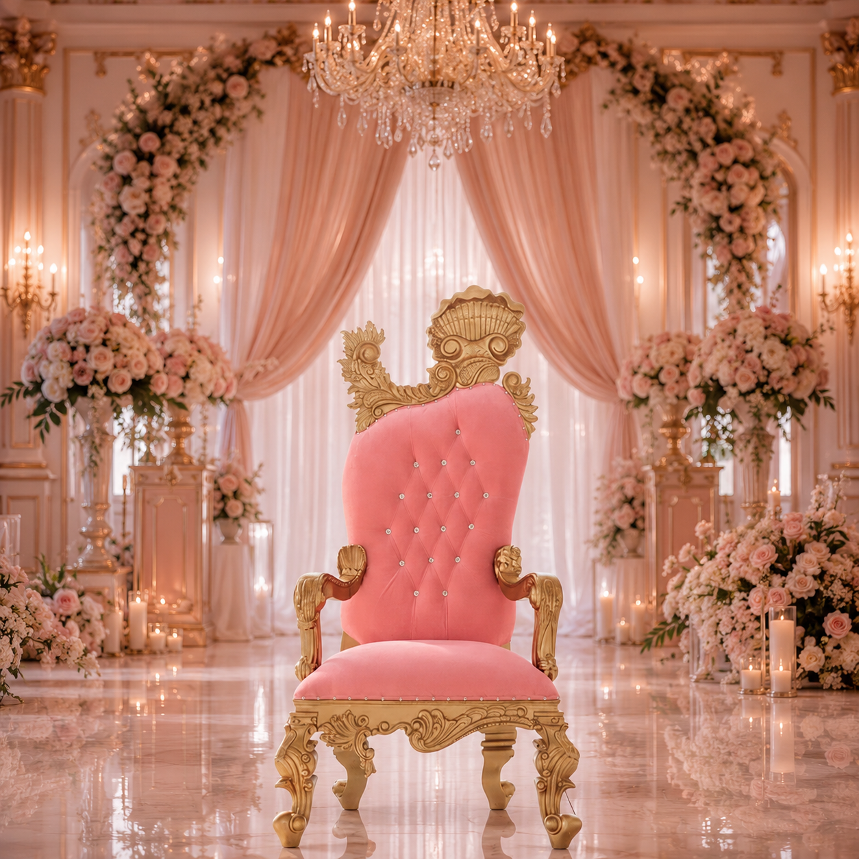 Leandra Royal Throne Chair
