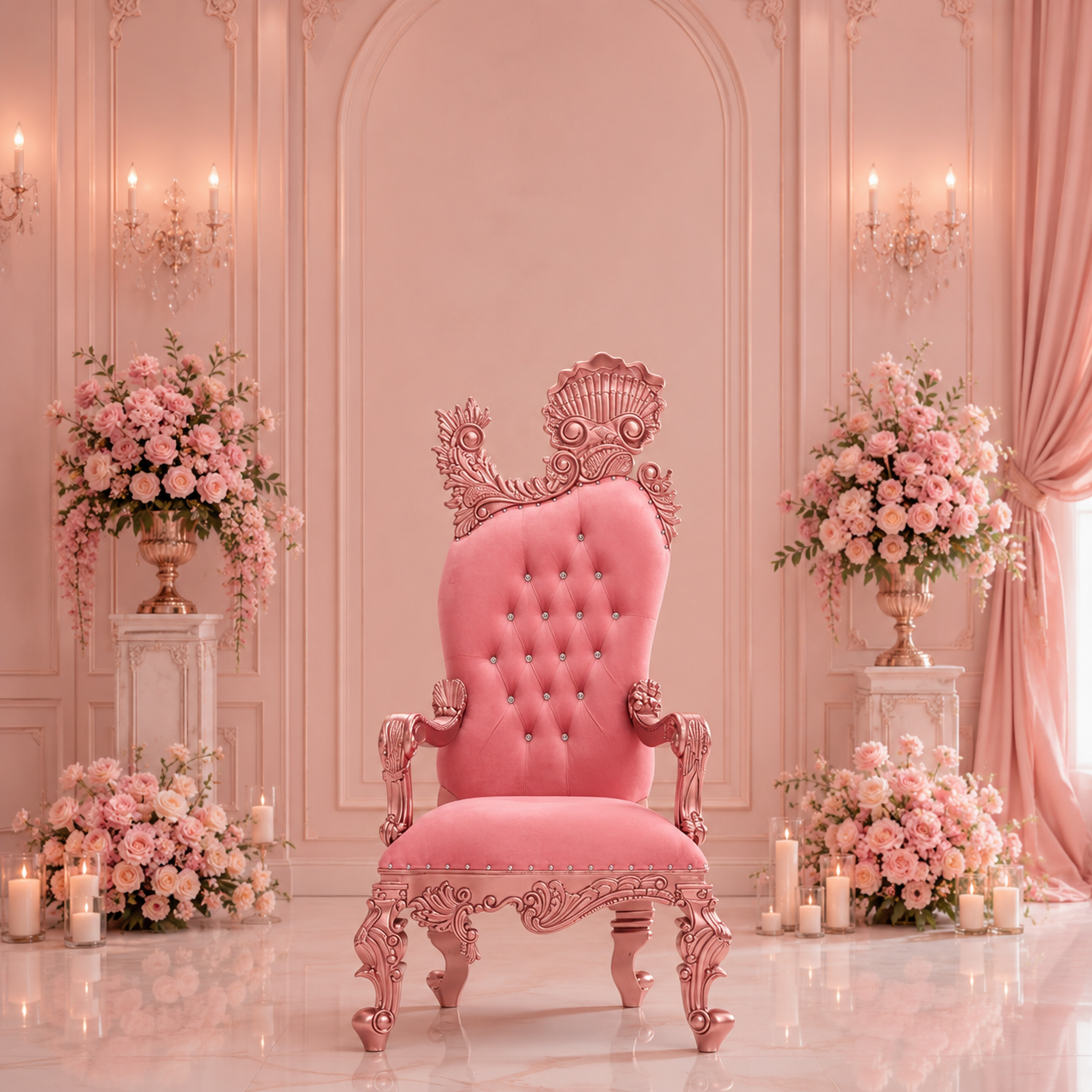 Leandra Royal Throne Chair