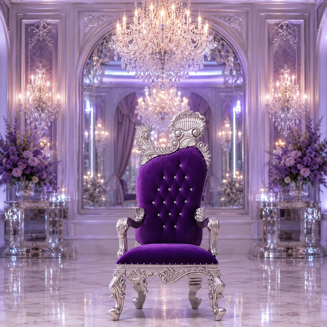 Leandra Royal Throne Chair