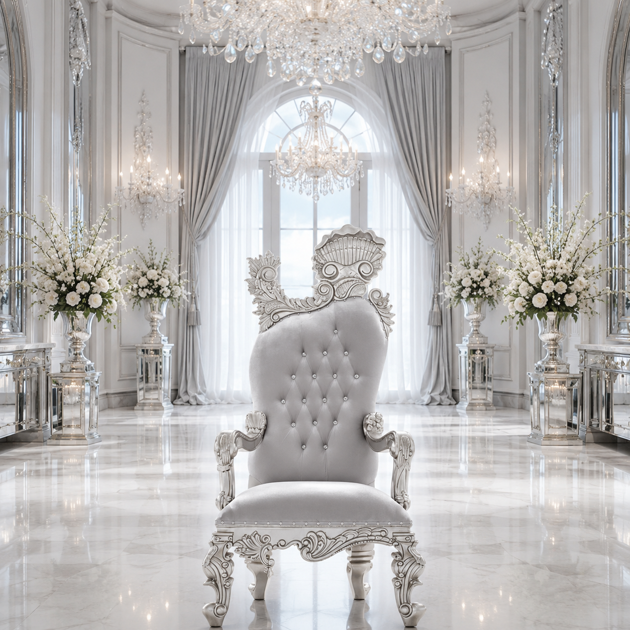 Leandra Royal Throne Chair