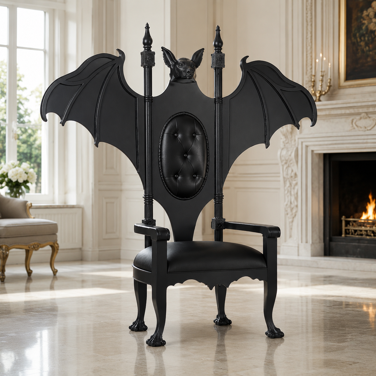 Lucifer Gothic Throne Chair
