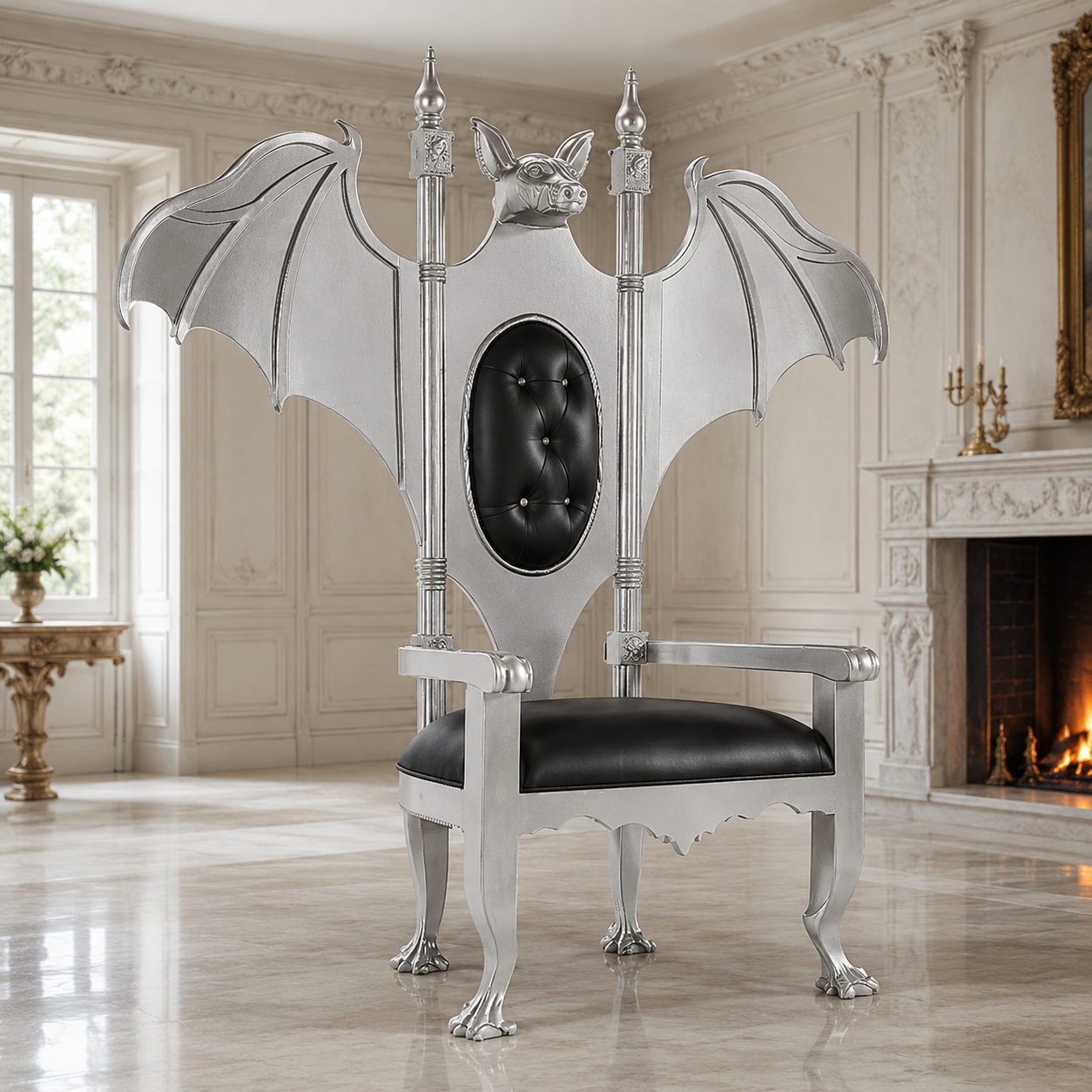 Lucifer Gothic Throne Chair
