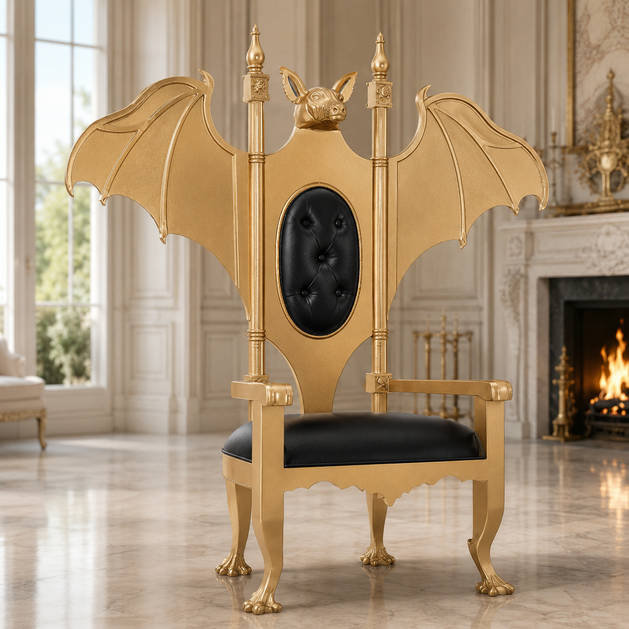 Lucifer Gothic Throne Chair