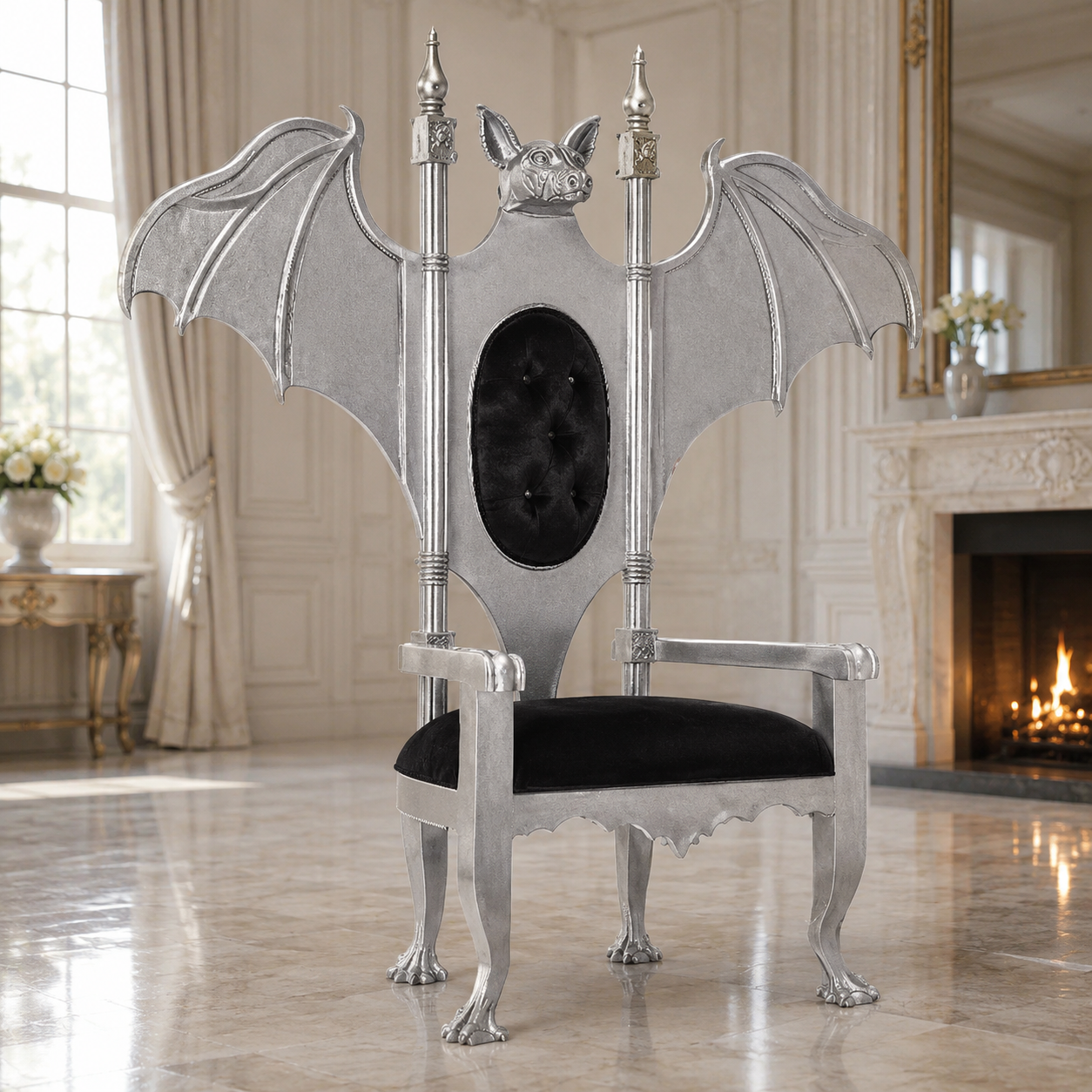 Lucifer Gothic Throne Chair