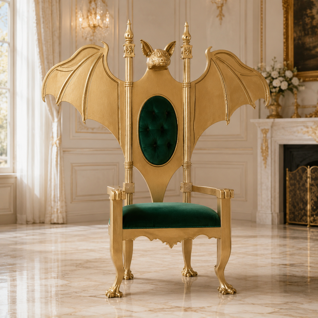 Lucifer Gothic Throne Chair