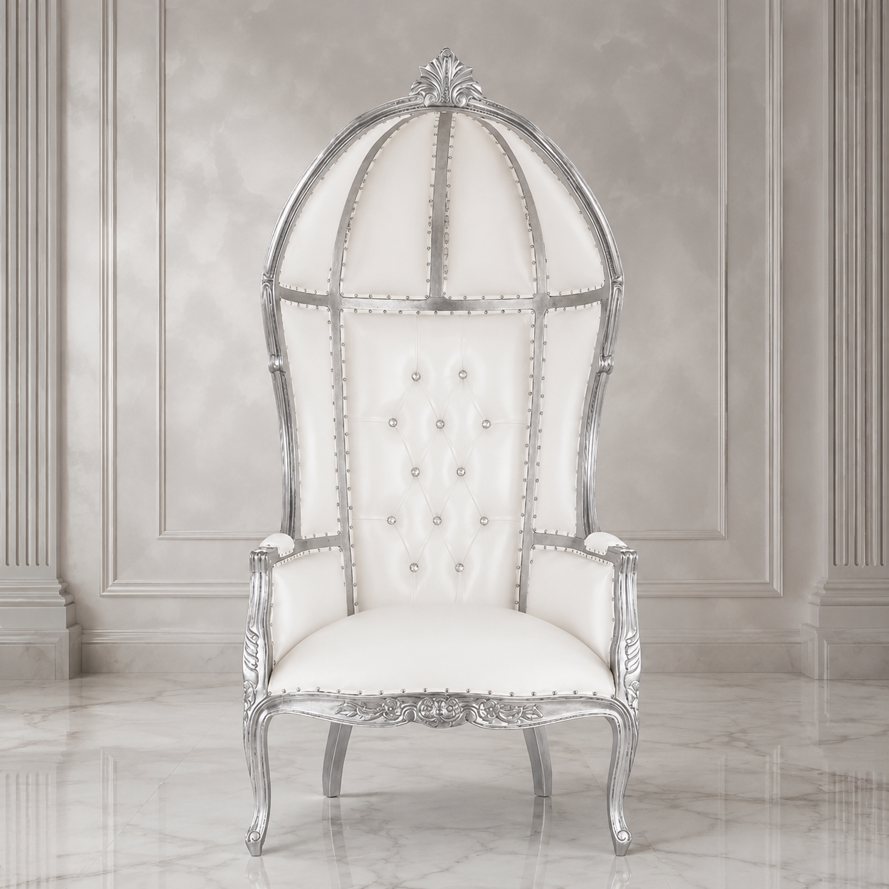 Cobra Hooded Canopy Throne Chair