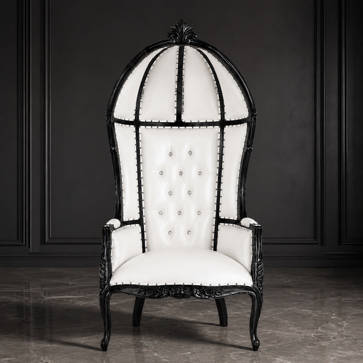 Cobra Hooded Canopy Throne Chair