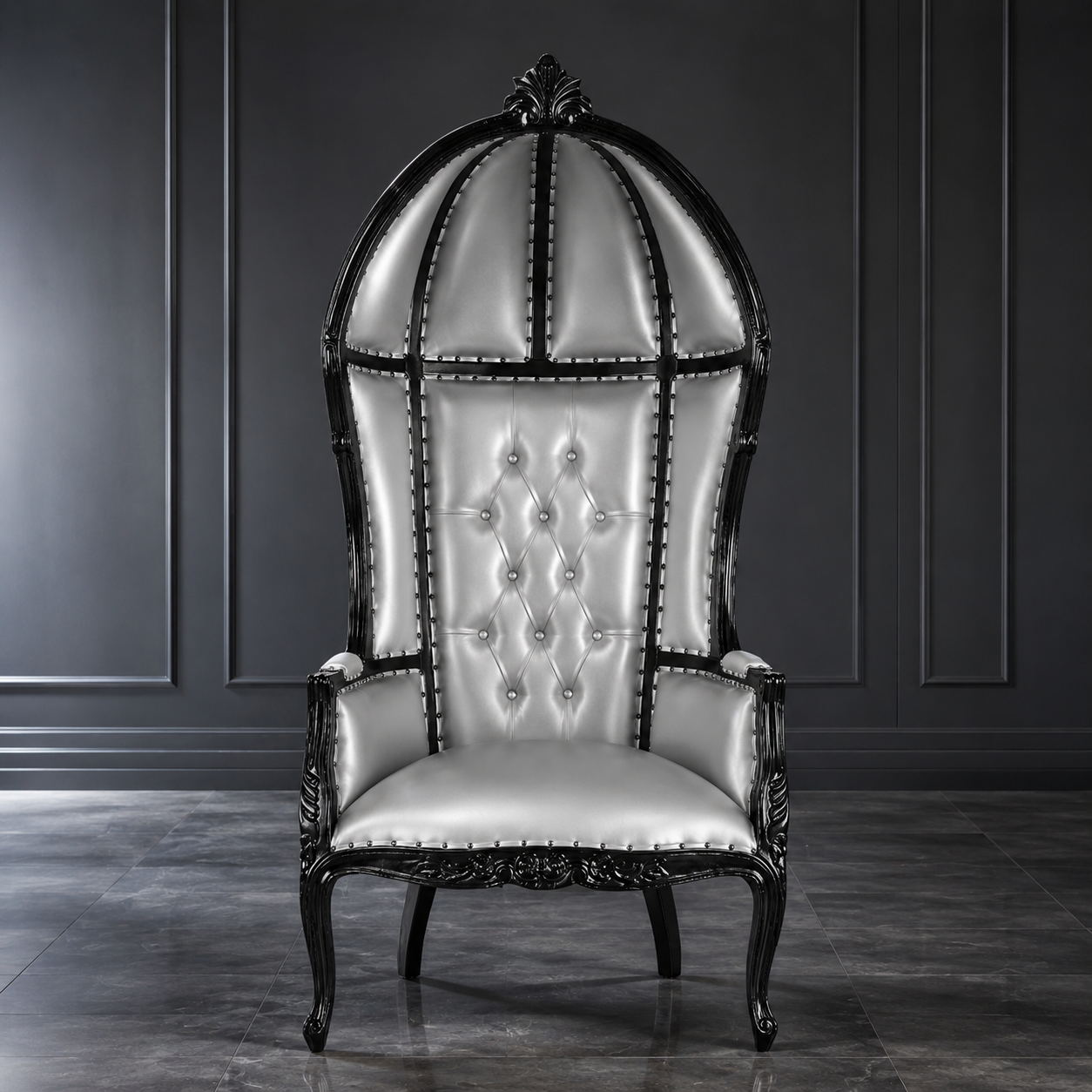 Cobra Hooded Canopy Throne Chair