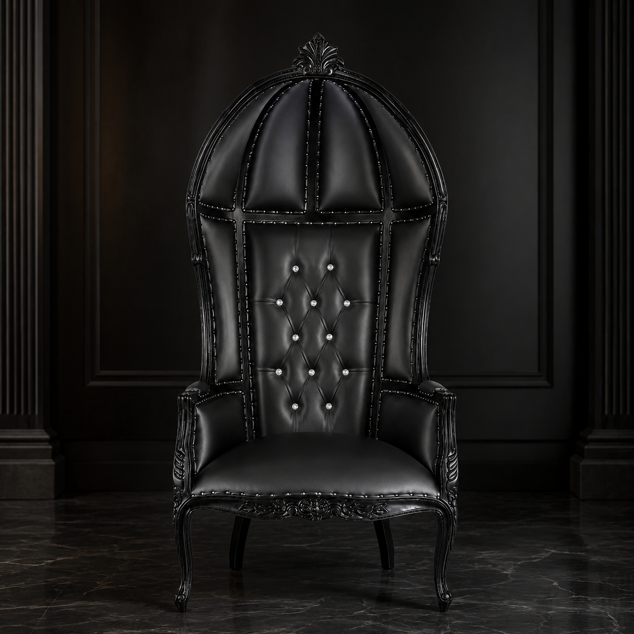Cobra Hooded Canopy Throne Chair