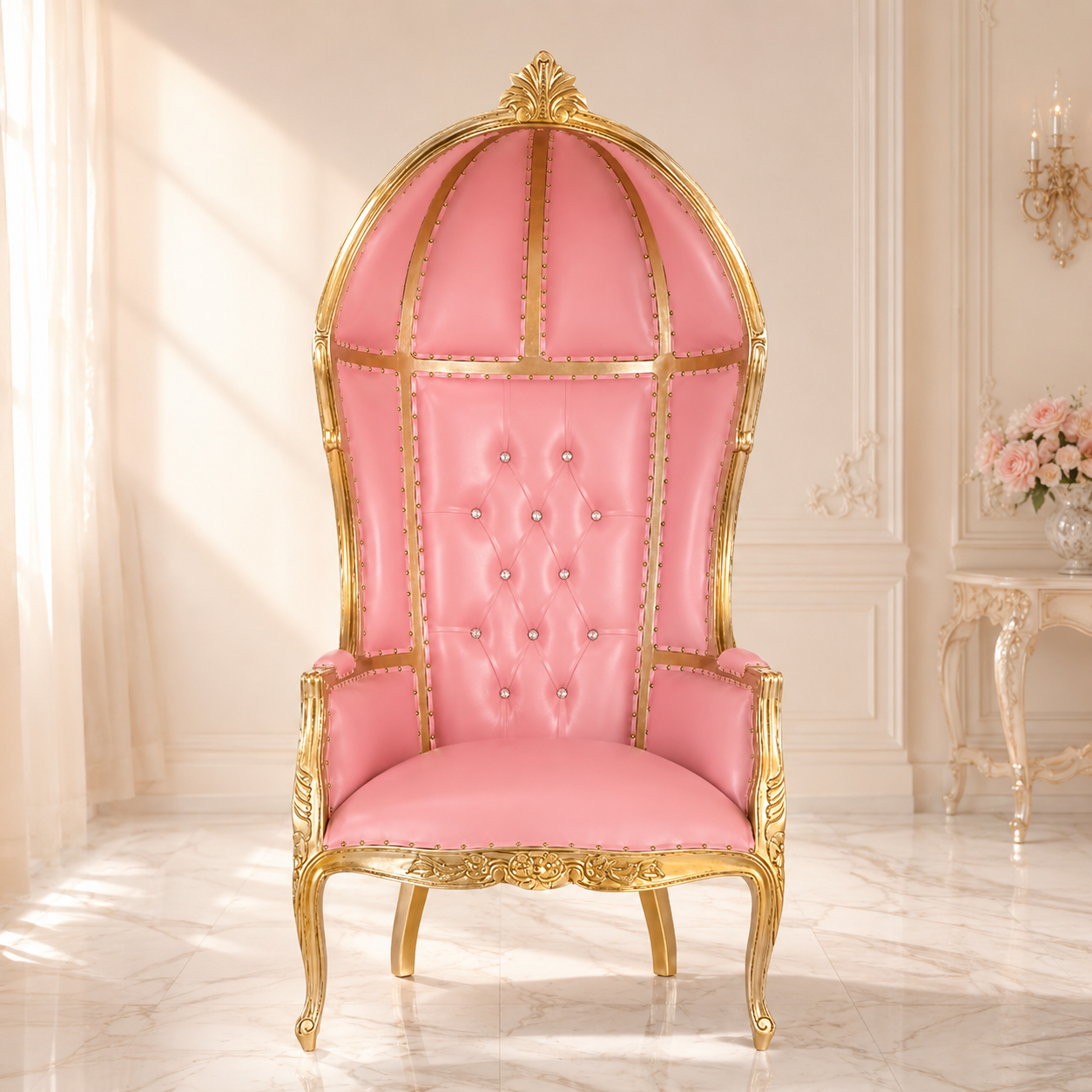 Cobra Hooded Canopy Throne Chair