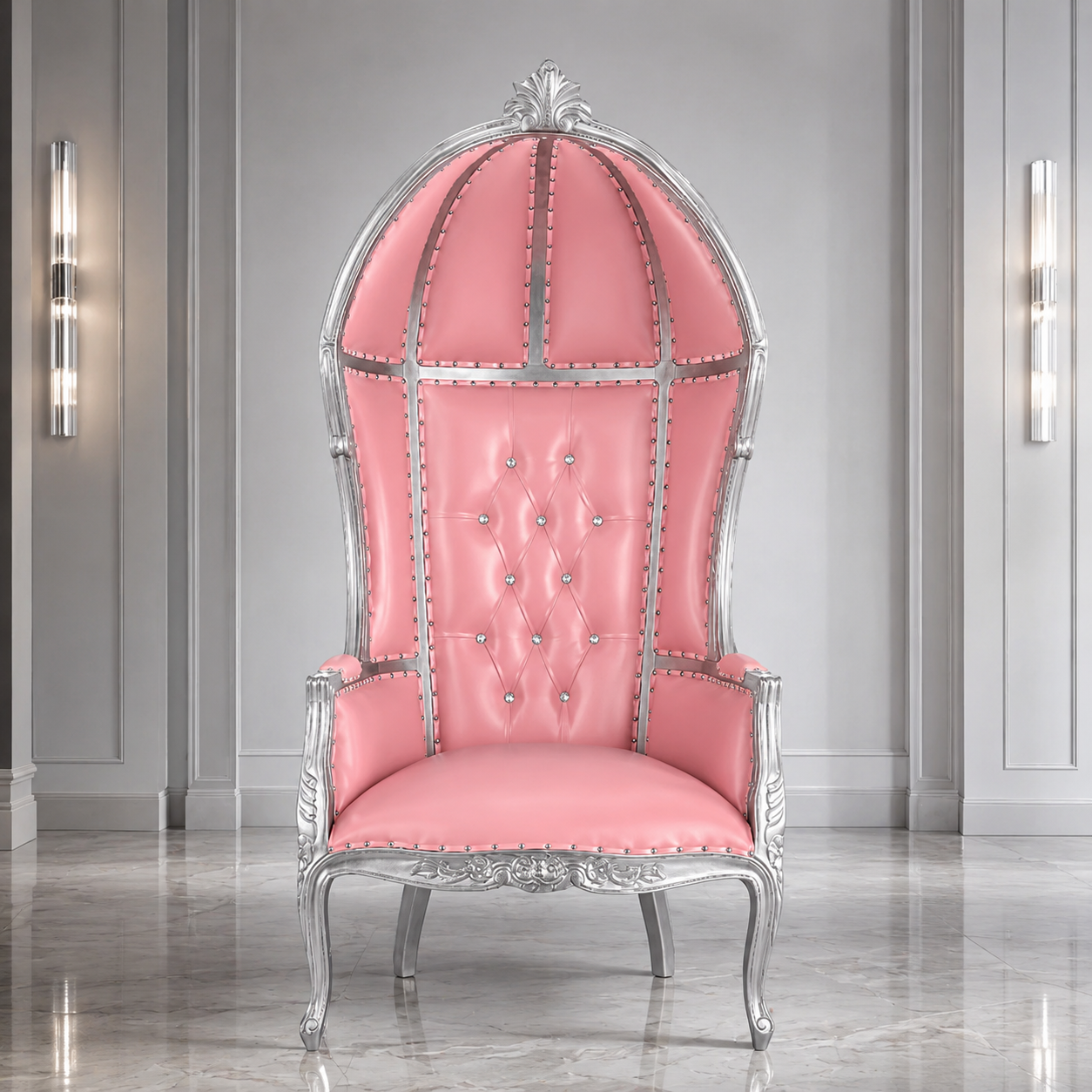Cobra Hooded Canopy Throne Chair