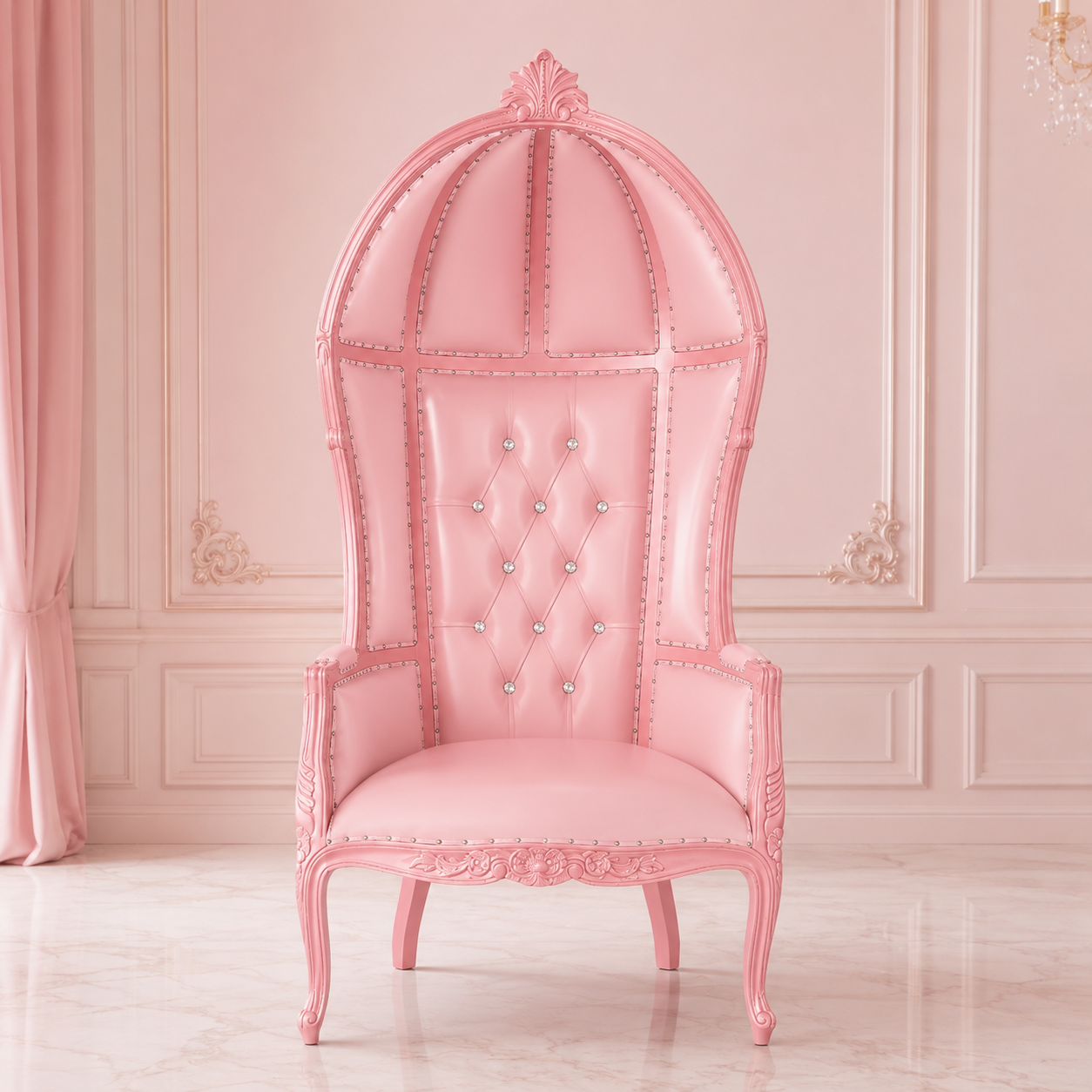 Cobra Hooded Canopy Throne Chair