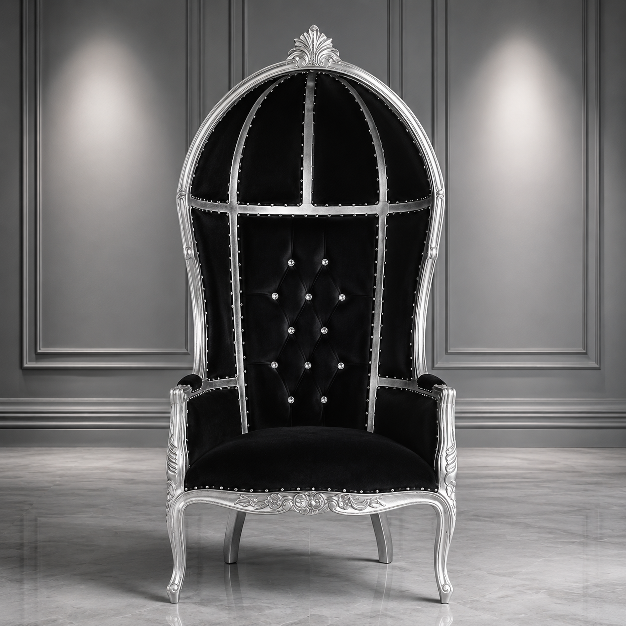 Cobra Hooded Canopy Throne Chair