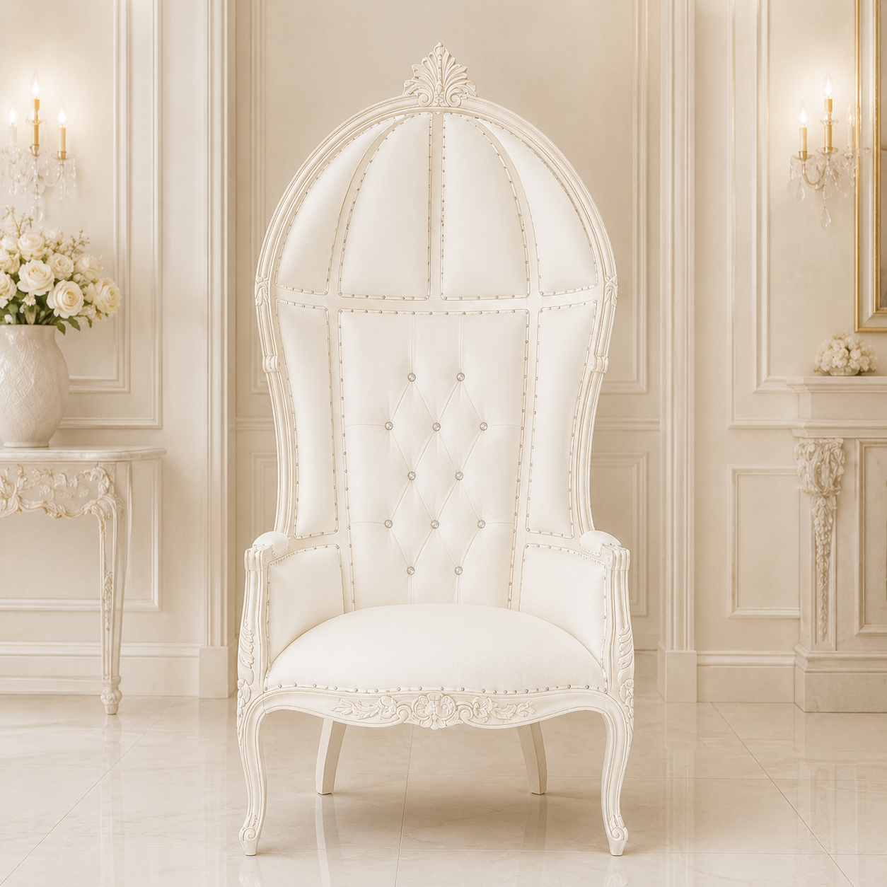 Cobra Hooded Canopy Throne Chair