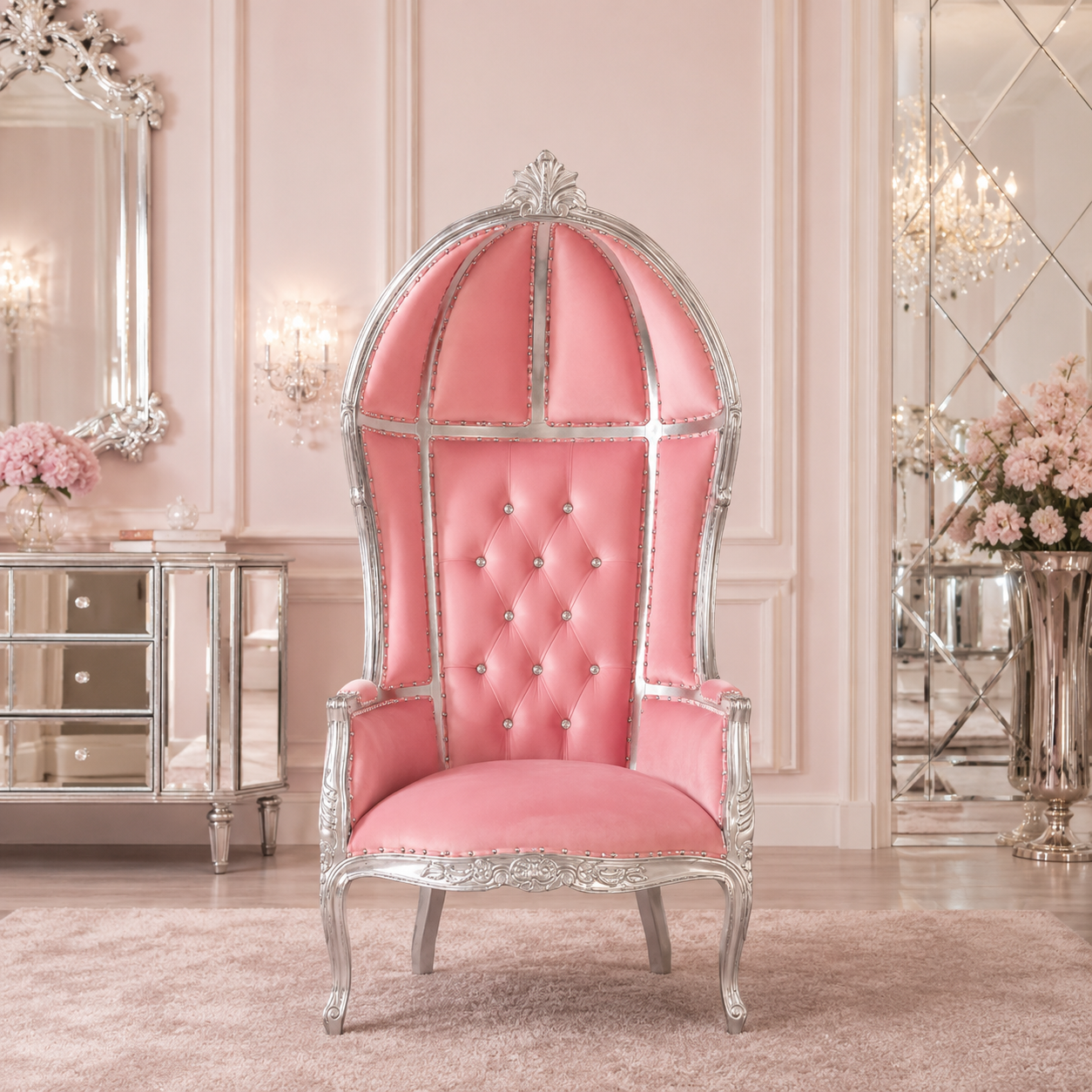 Cobra Hooded Canopy Throne Chair