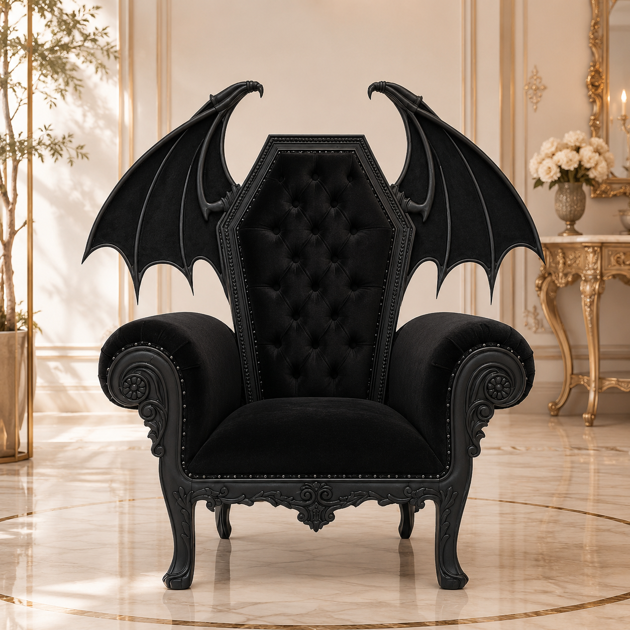 El DIablo Gothic Throne Chair