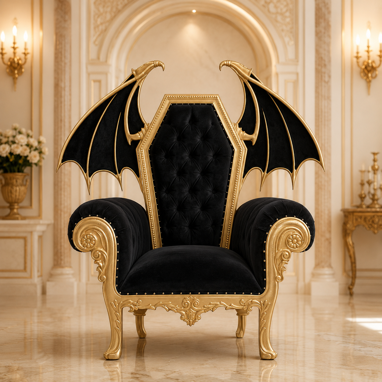 El DIablo Gothic Throne Chair