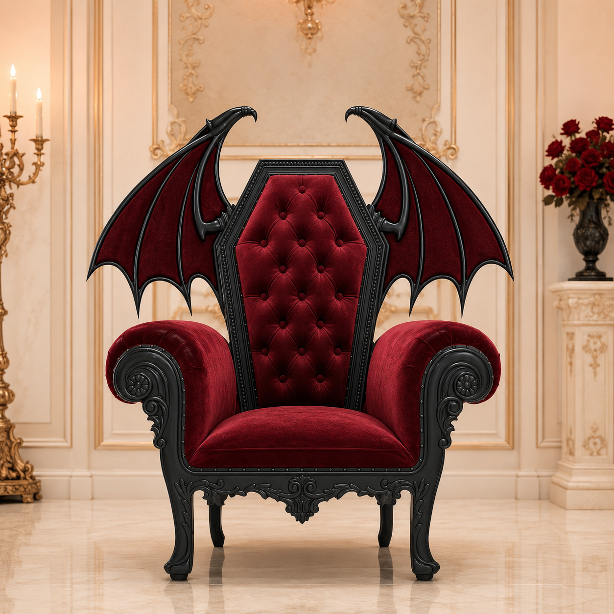 El DIablo Gothic Throne Chair