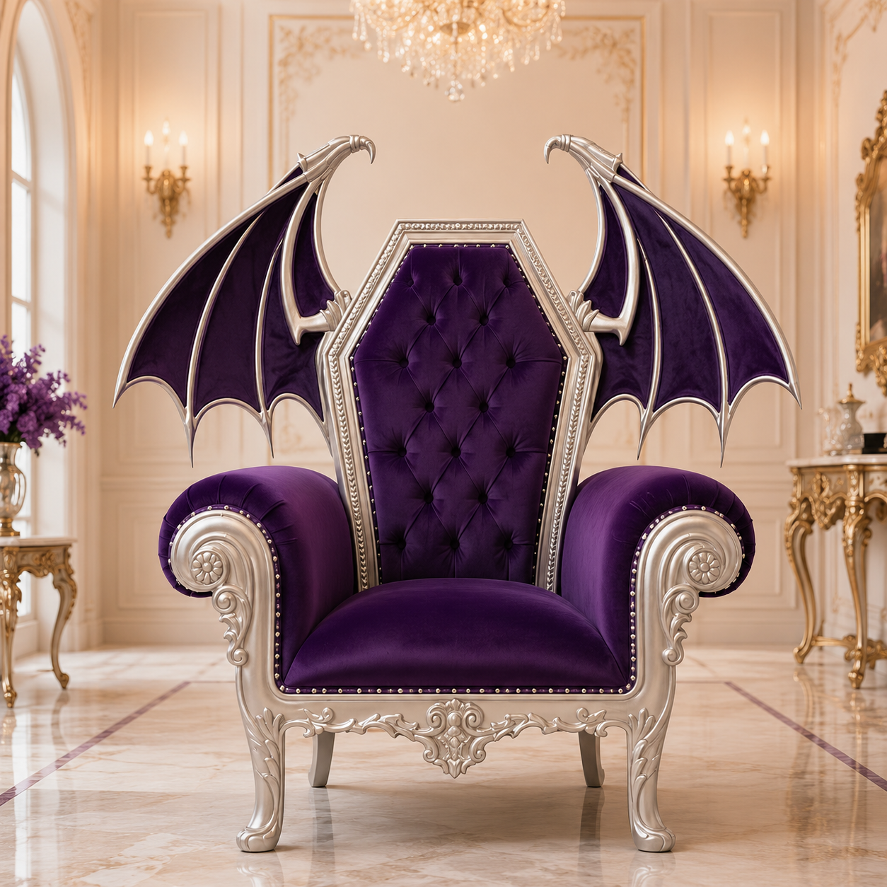 El DIablo Gothic Throne Chair