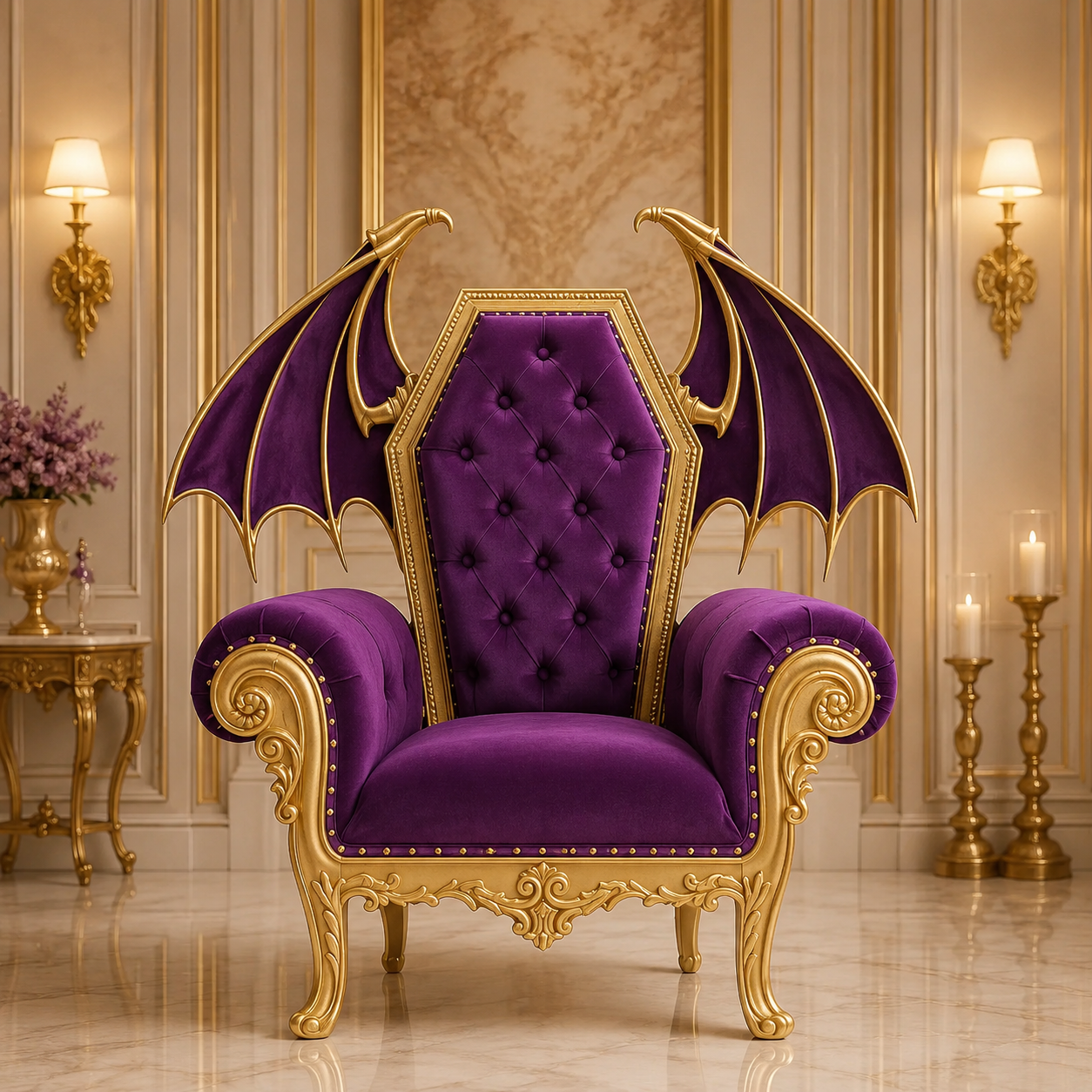 El DIablo Gothic Throne Chair