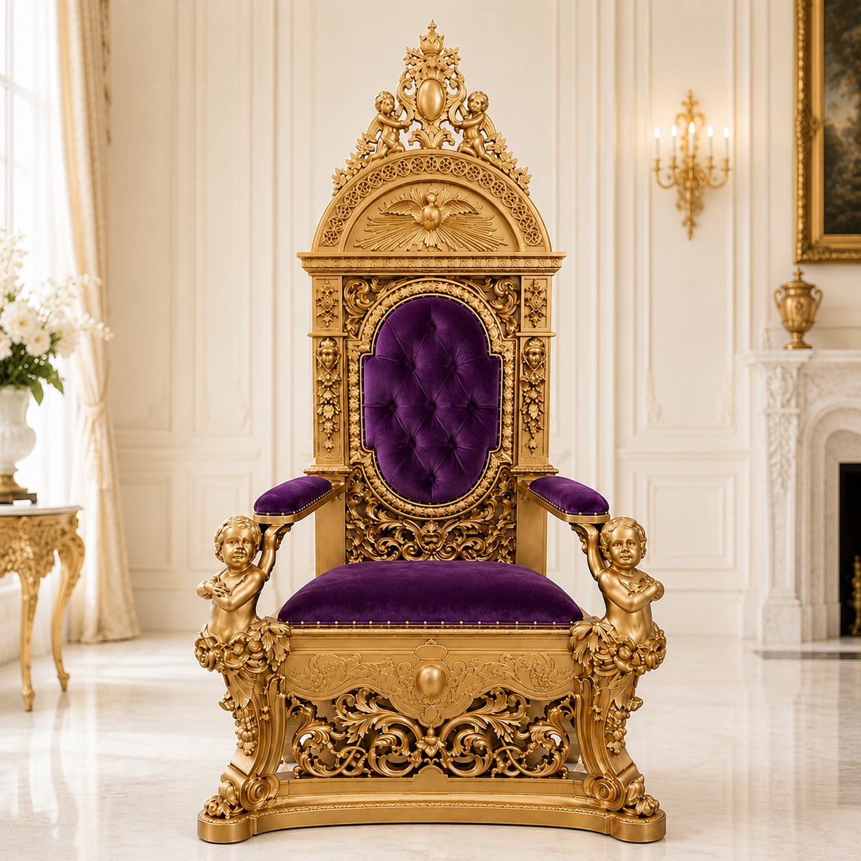 King Aurelius Throne Chair