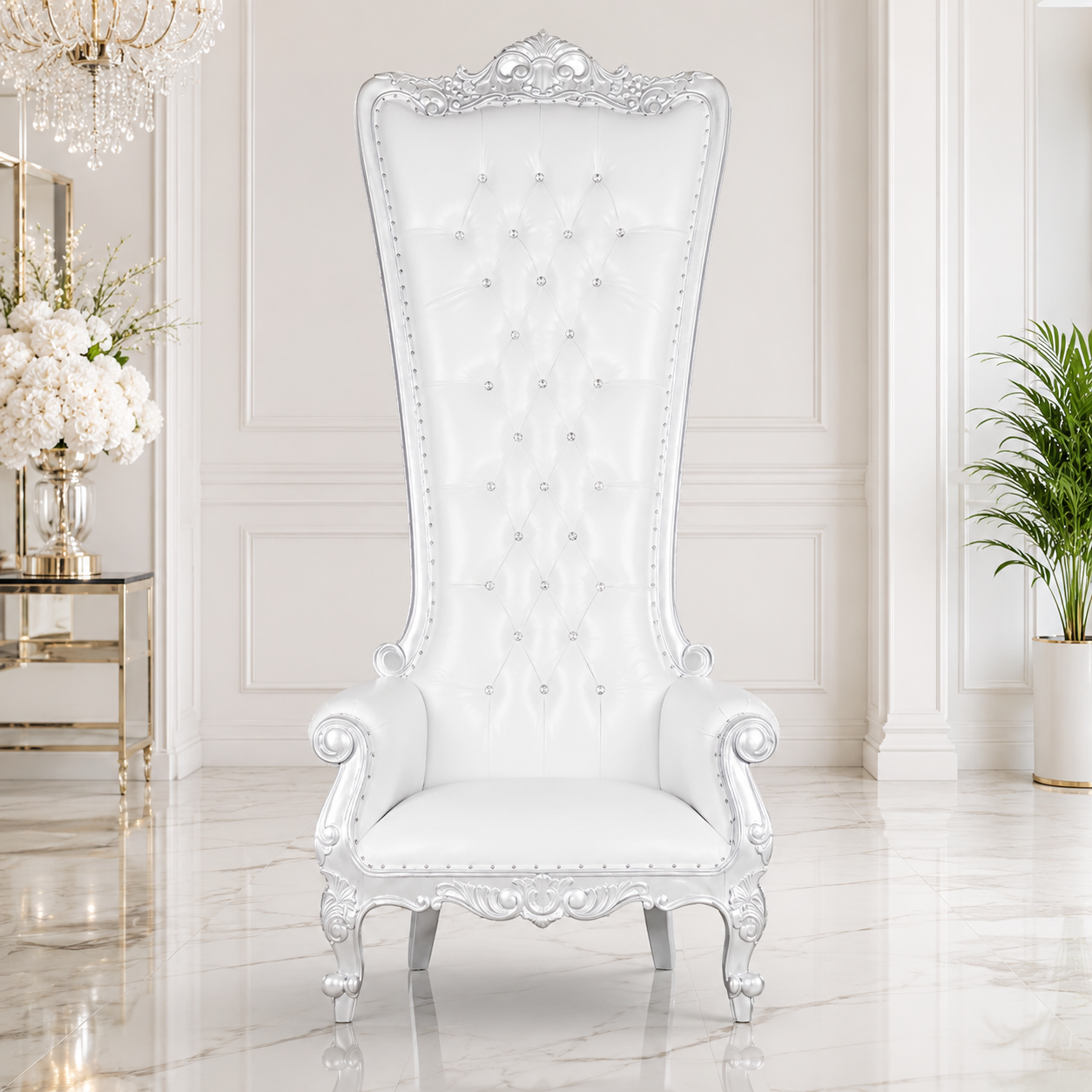 Queen Tiffany 108" Throne Chair