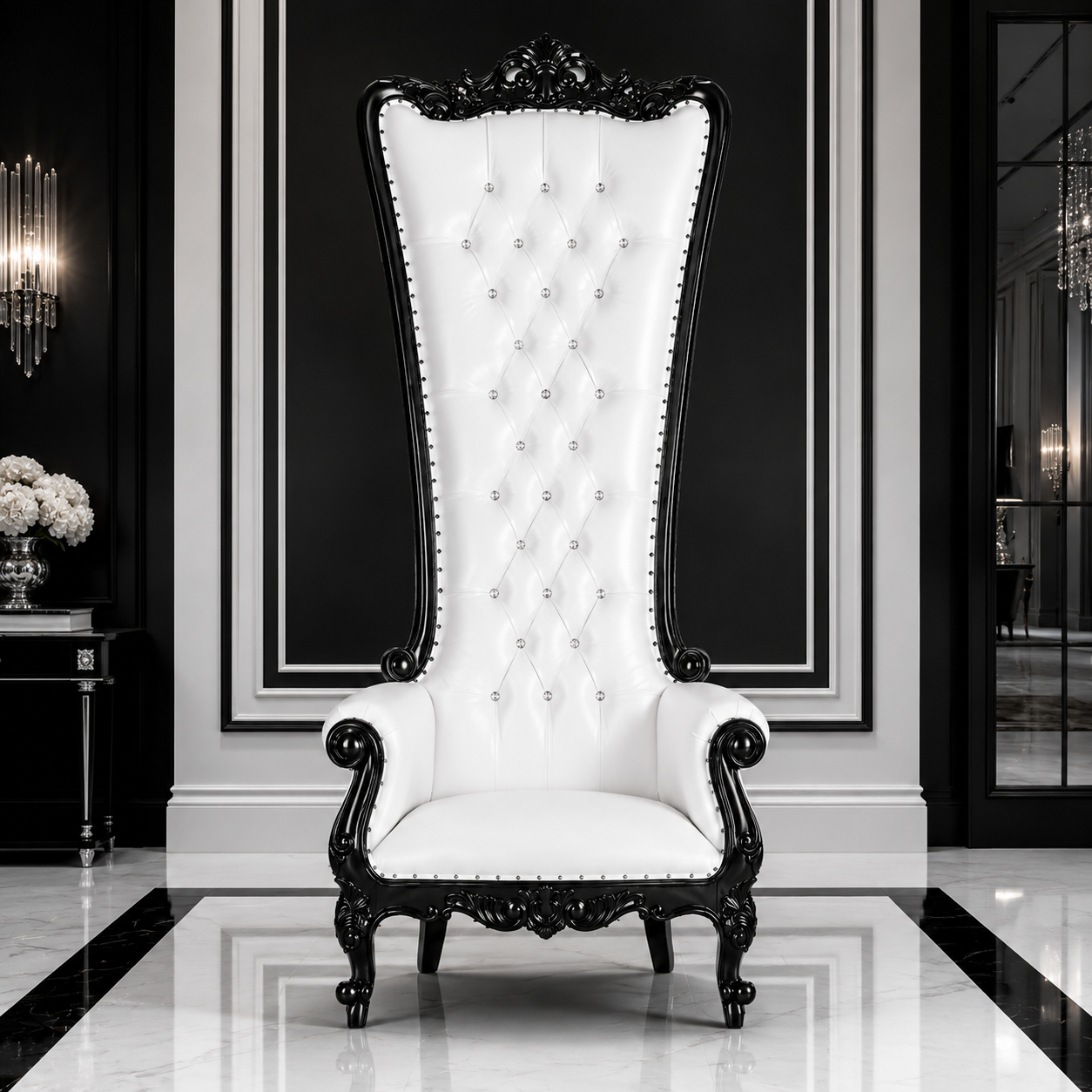 Queen Tiffany 108" Throne Chair