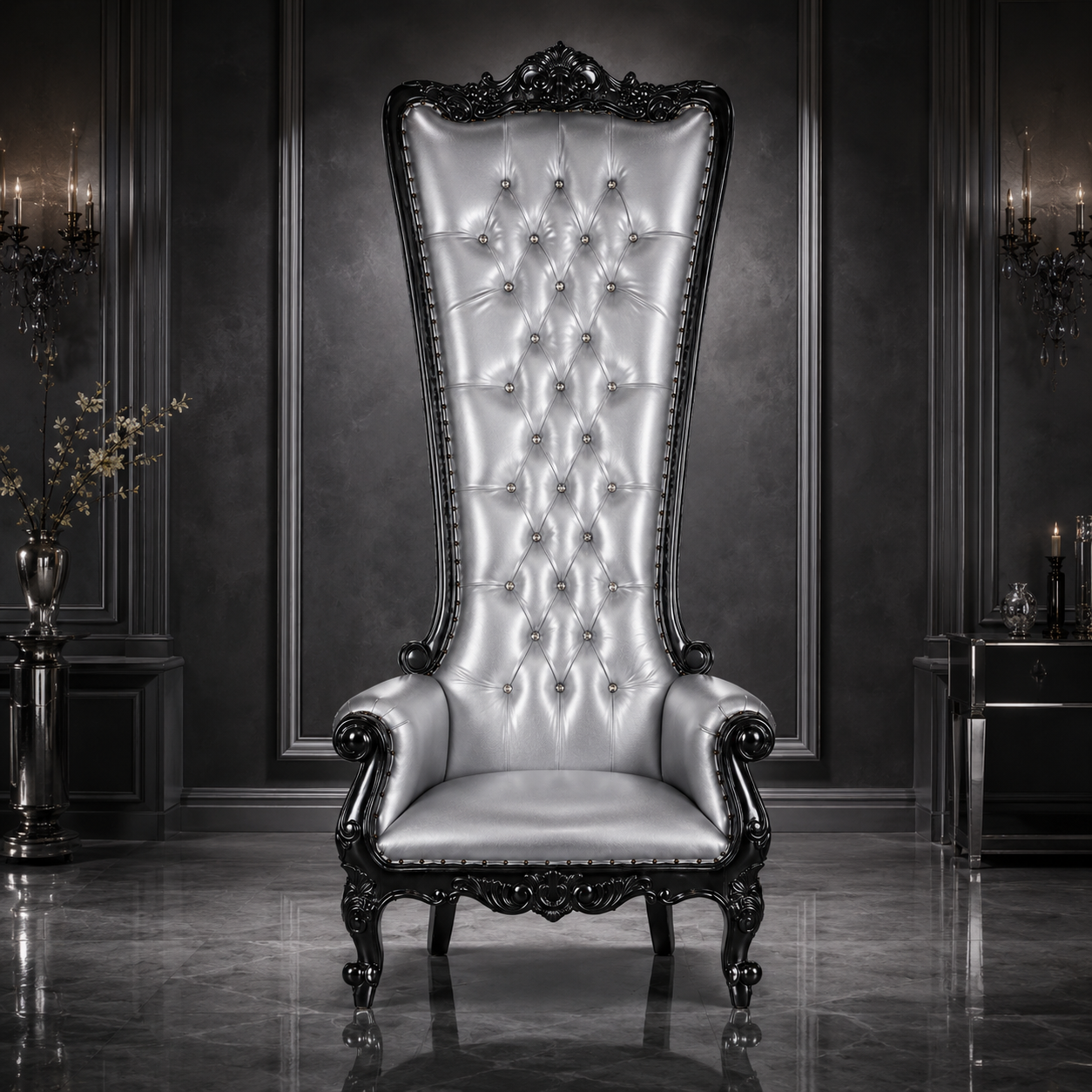Queen Tiffany 108" Throne Chair