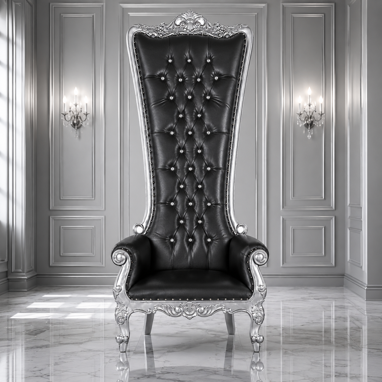 Queen Tiffany 108" Throne Chair