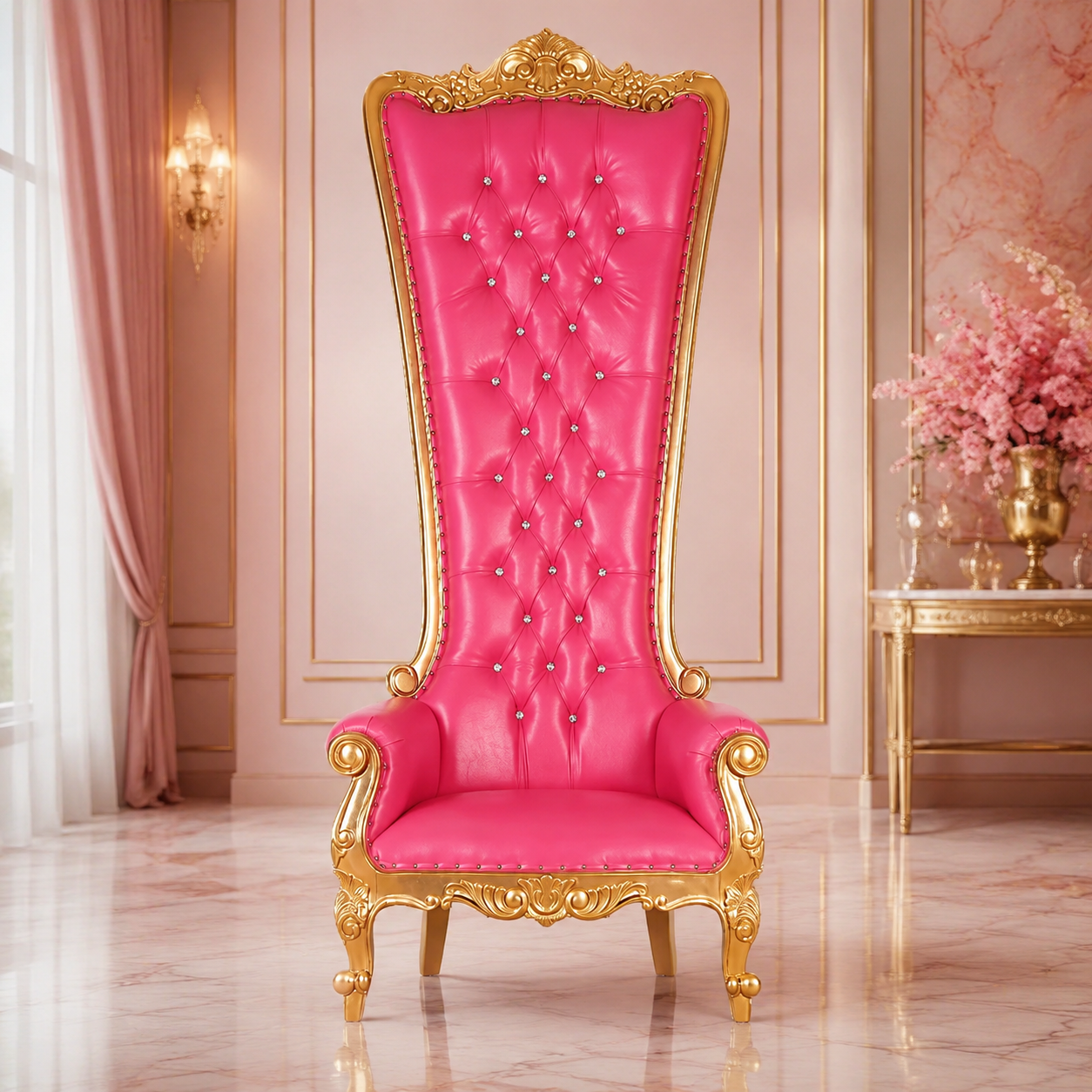 Queen Tiffany 108" Throne Chair