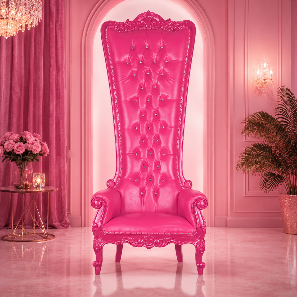 Queen Tiffany 108" Throne Chair