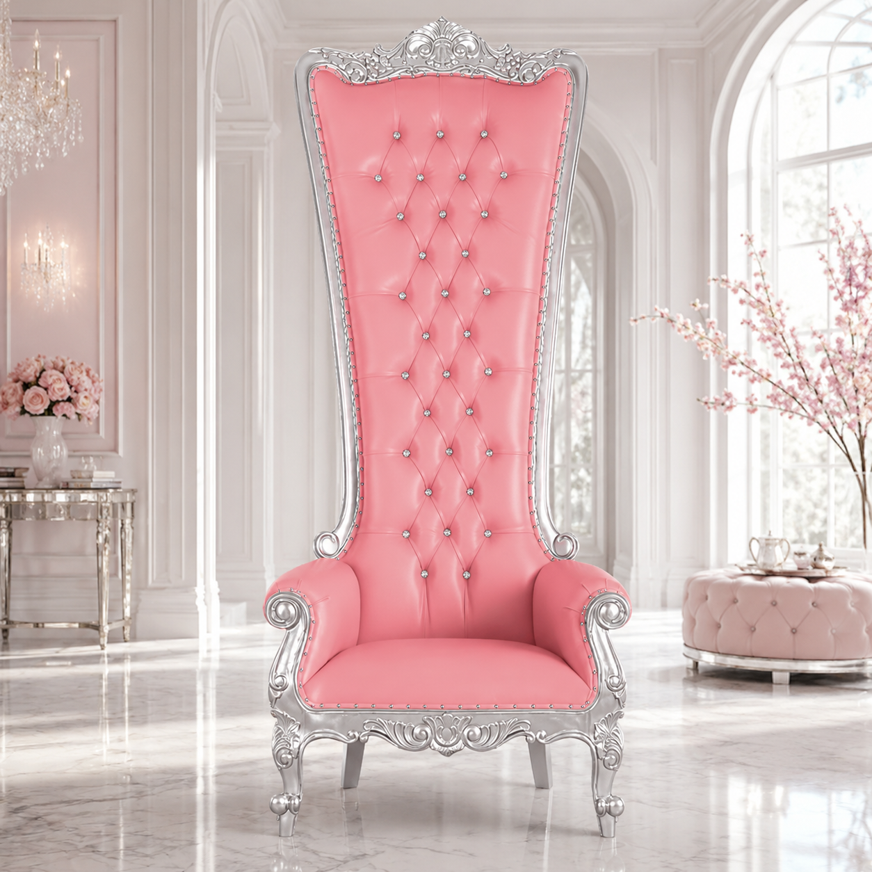 Queen Tiffany 108" Throne Chair