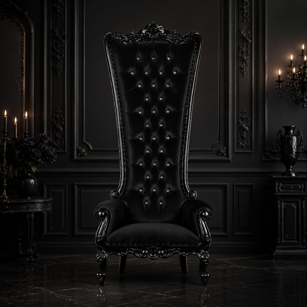 Queen Tiffany 108" Throne Chair