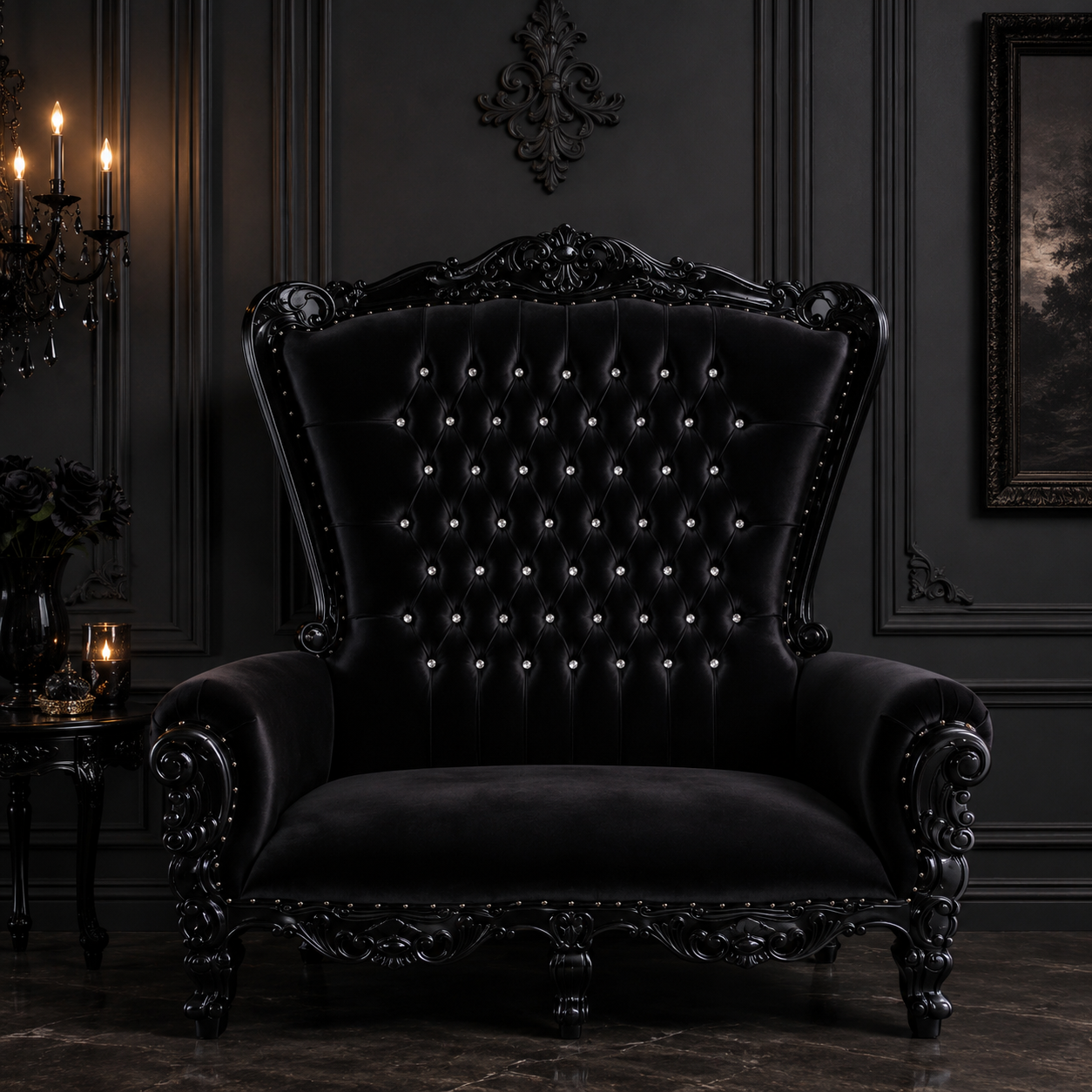Queen Tiffany Loveseat